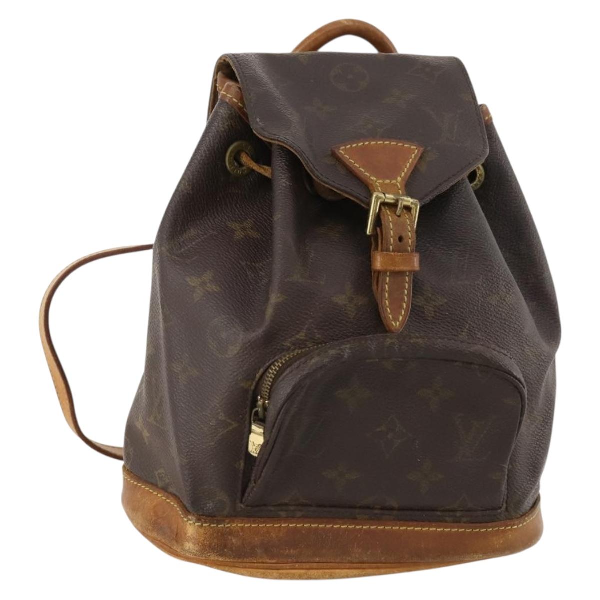 LOUIS VUITTON Monogram Montsouris PM Backpack M51137 LV Auth 163827