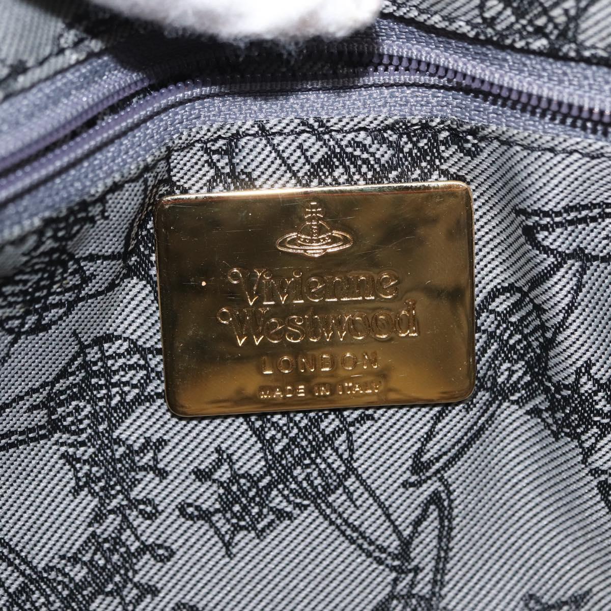 Vivienne Westwood Shukatatan Shoulder Bag PVC Canvas Pink Gold Auth 163852V
