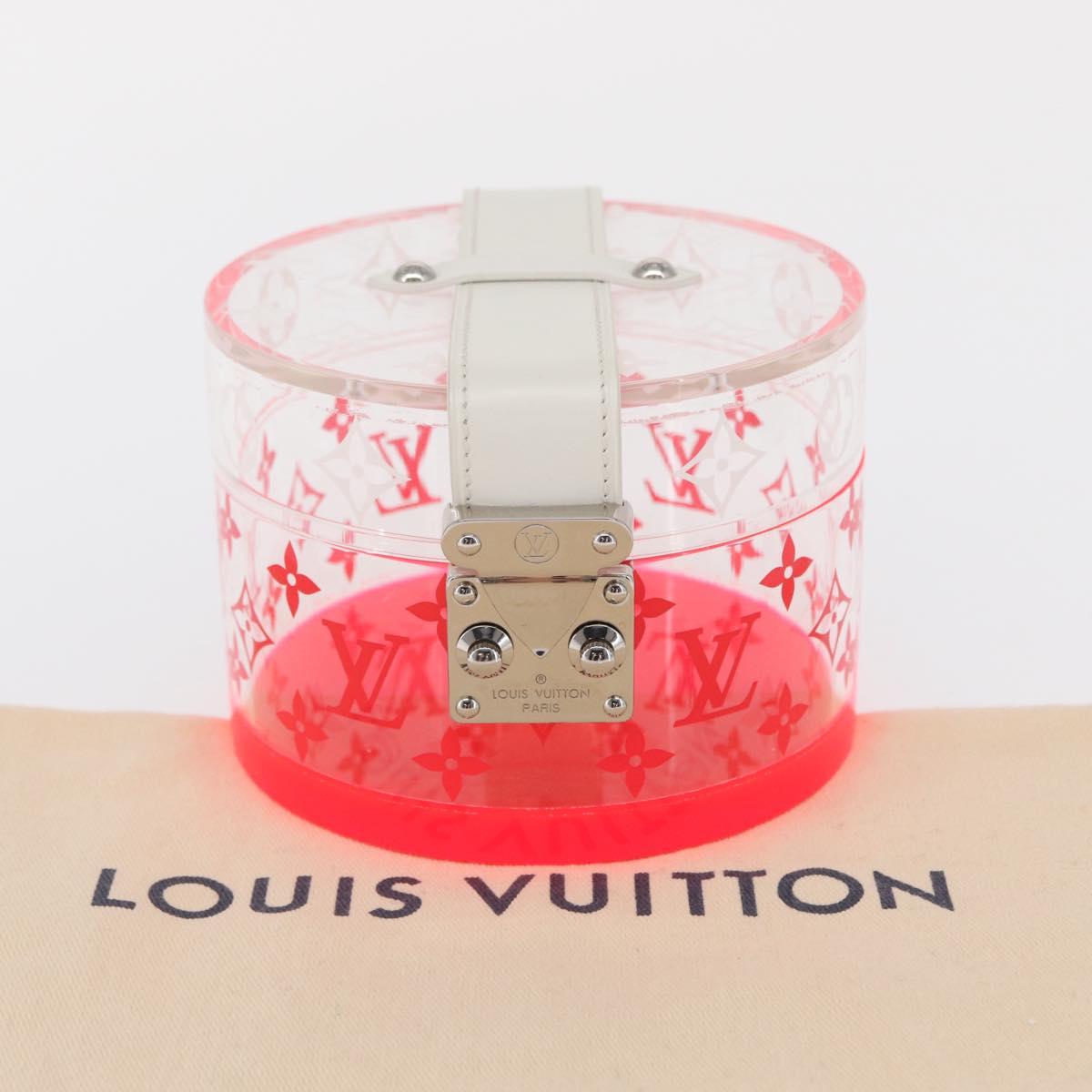 LOUIS VUITTON Boite Scott Accessory Case plastic Clear LV Auth 163855V