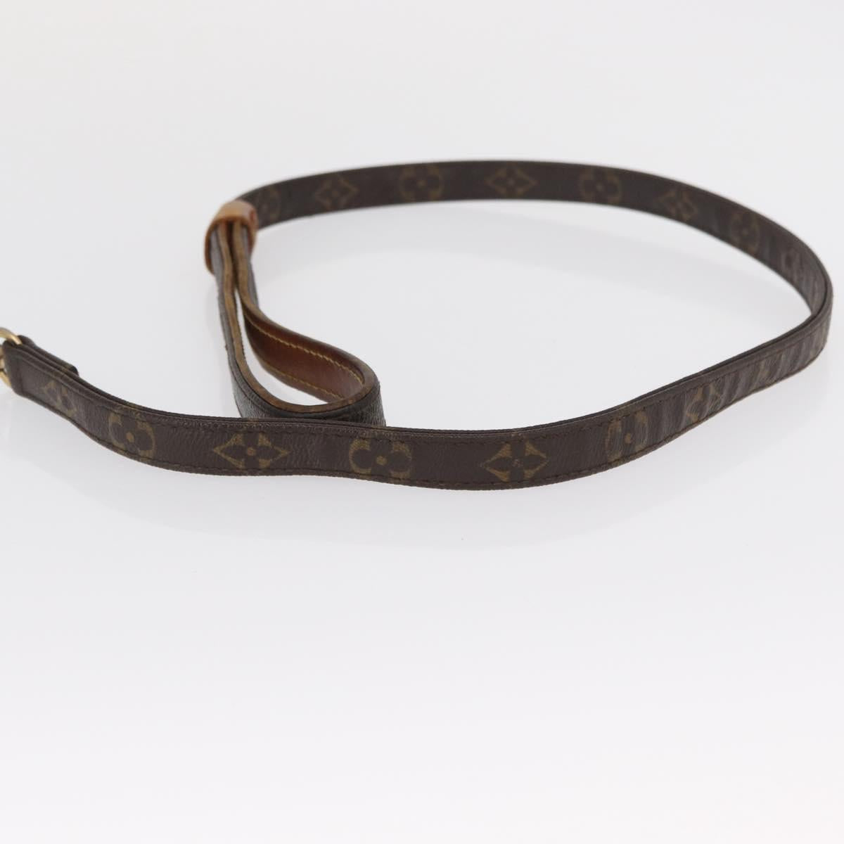 LOUIS VUITTON Less Baxter MM Collier Baxter MM Dog Leash 2 Set LV Auth 163856