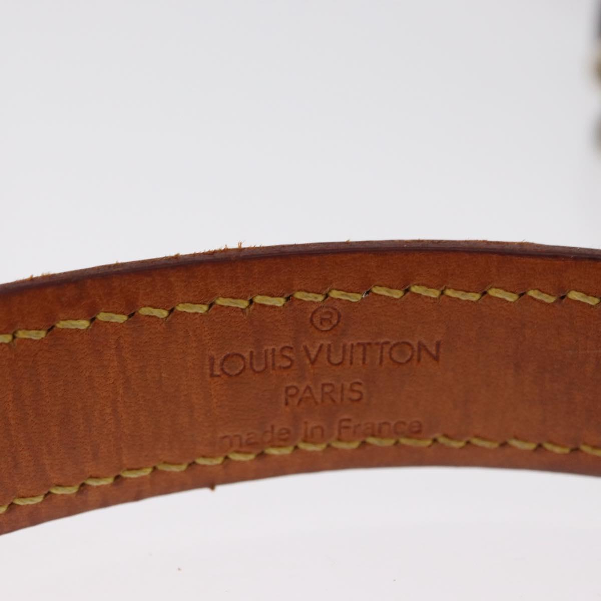 LOUIS VUITTON Less Baxter MM Collier Baxter MM Dog Leash 2 Set LV Auth 163856
