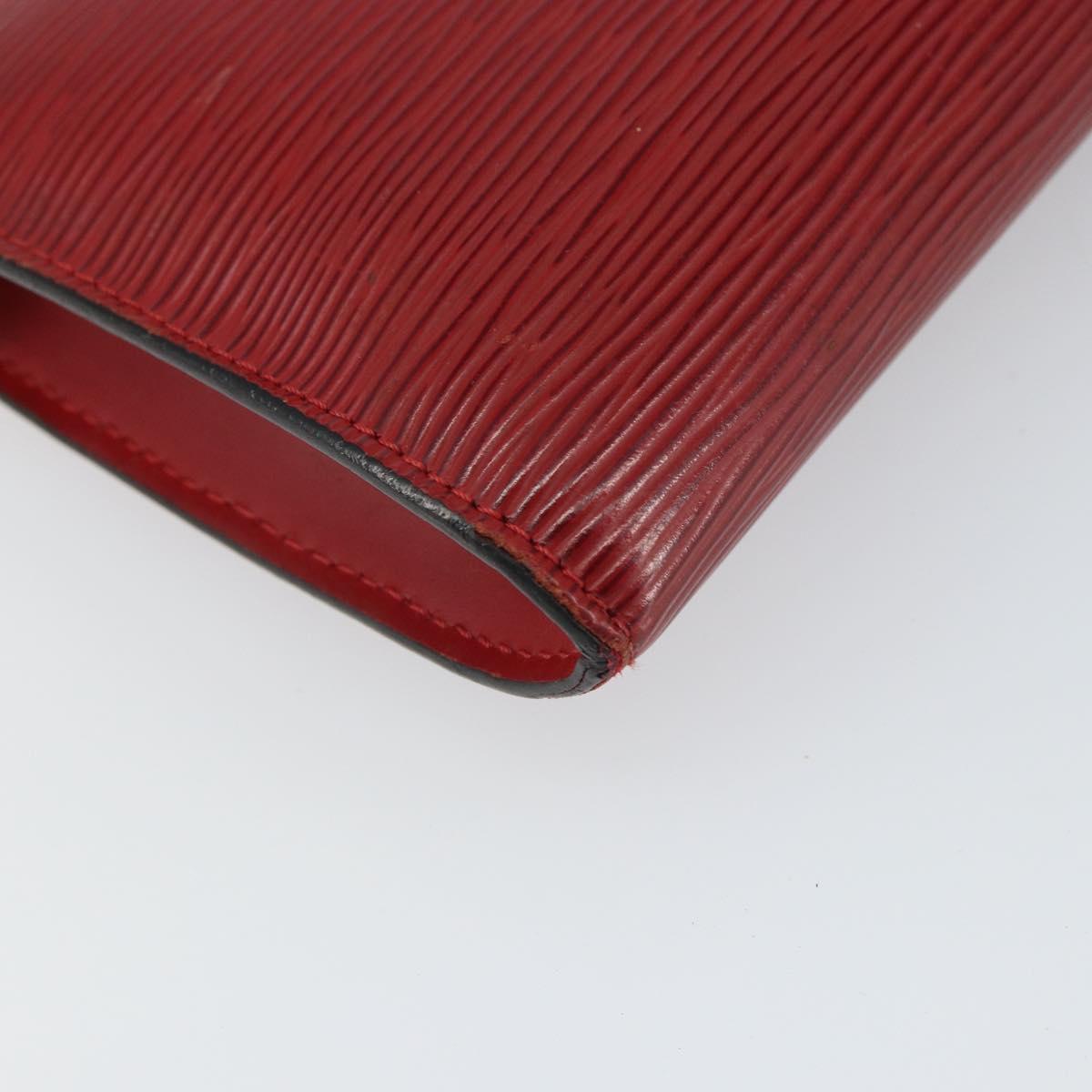 LOUIS VUITTON Epi Pochette Accessoires Pouch Red M52947 LV Auth 163858