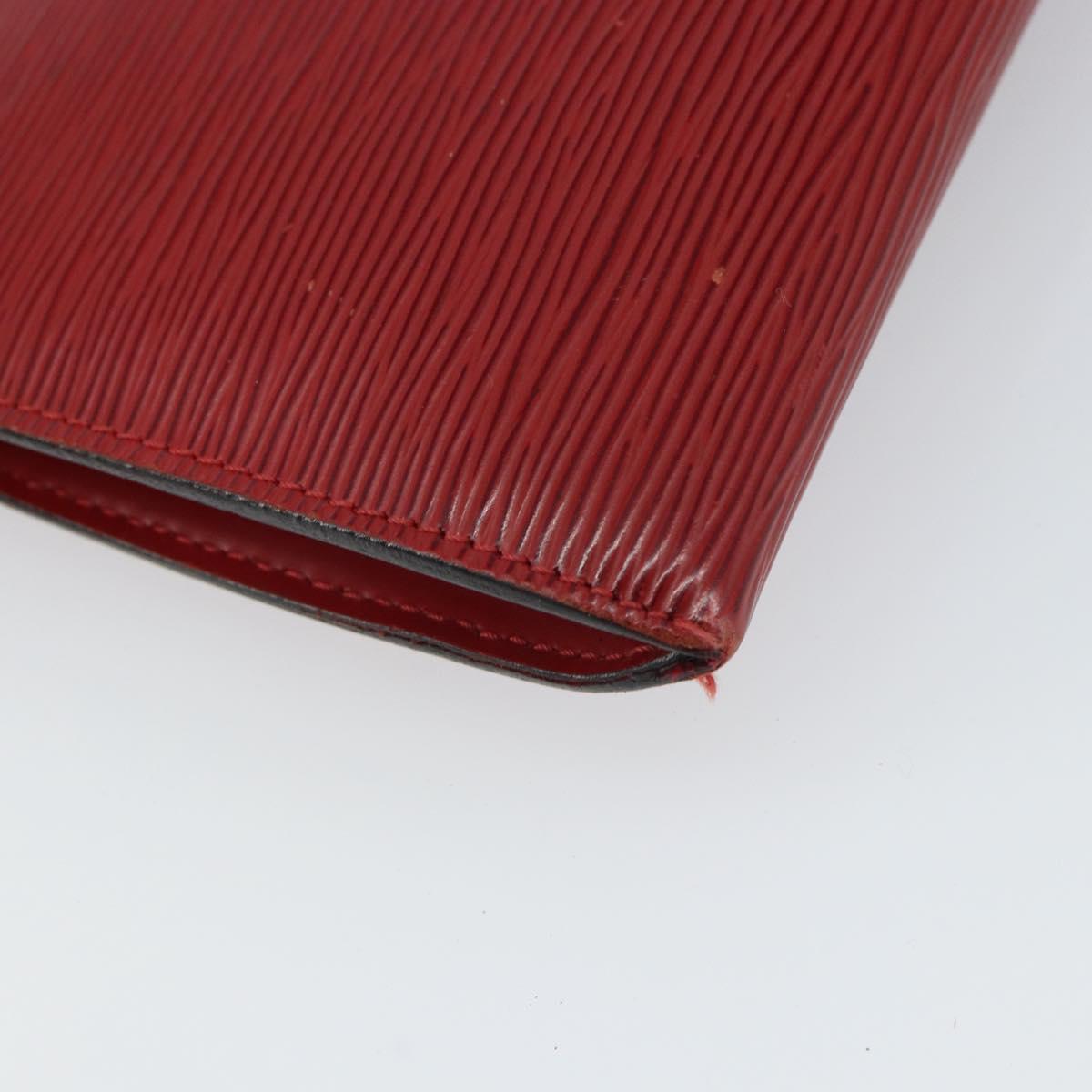 LOUIS VUITTON Epi Pochette Accessoires Pouch Red M52947 LV Auth 163858