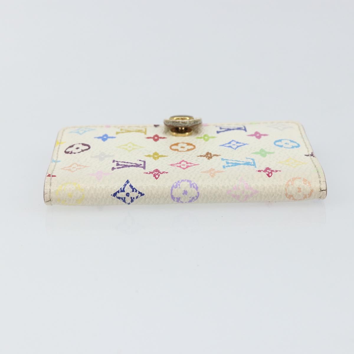 LOUIS VUITTON Monogram Multicolor Agenda Mini Cover White M92653 LV Auth 163859