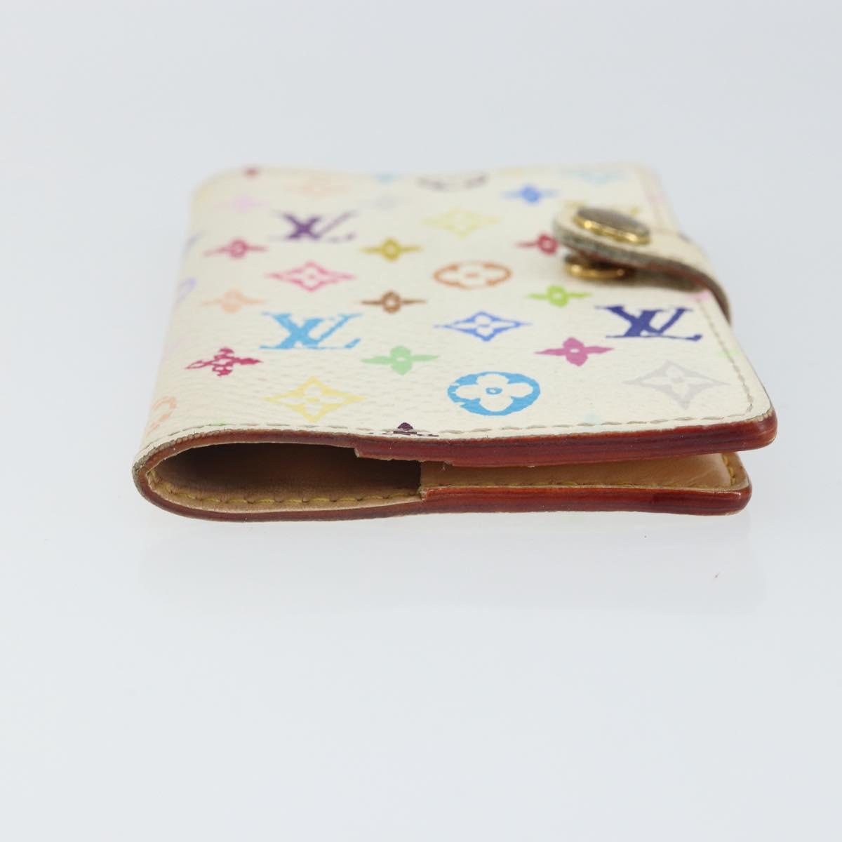 LOUIS VUITTON Monogram Multicolor Agenda Mini Cover White M92653 LV Auth 163859