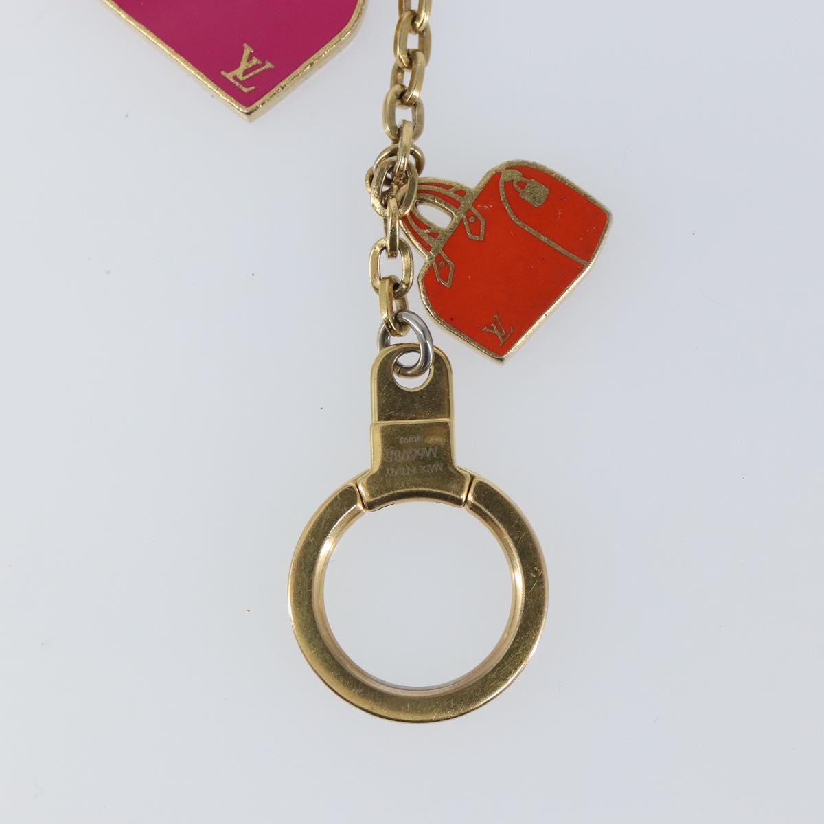 LOUIS VUITTON Chain Iconic Bag Charm metal Gold Tone M66985 LV Auth 163860
