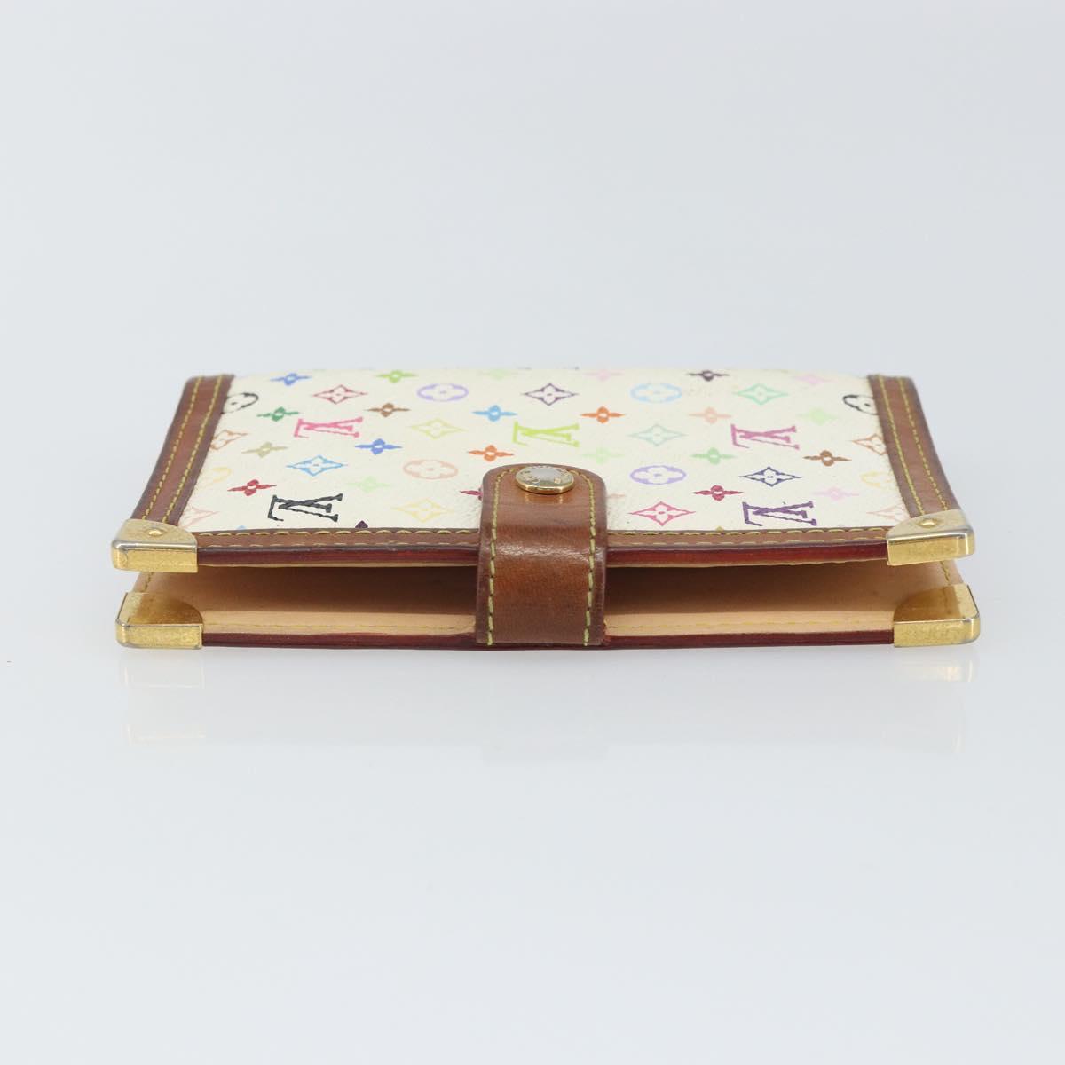 LOUIS VUITTON Multicolor Agenda PM Day Planner Cover White R21074 LV Auth 163862