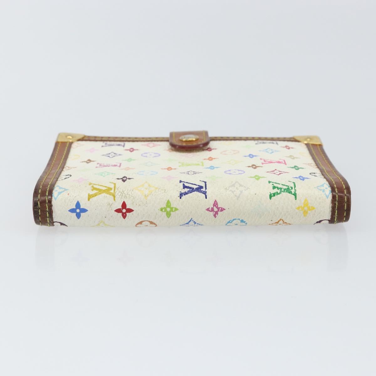 LOUIS VUITTON Multicolor Agenda PM Day Planner Cover White R21074 LV Auth 163862
