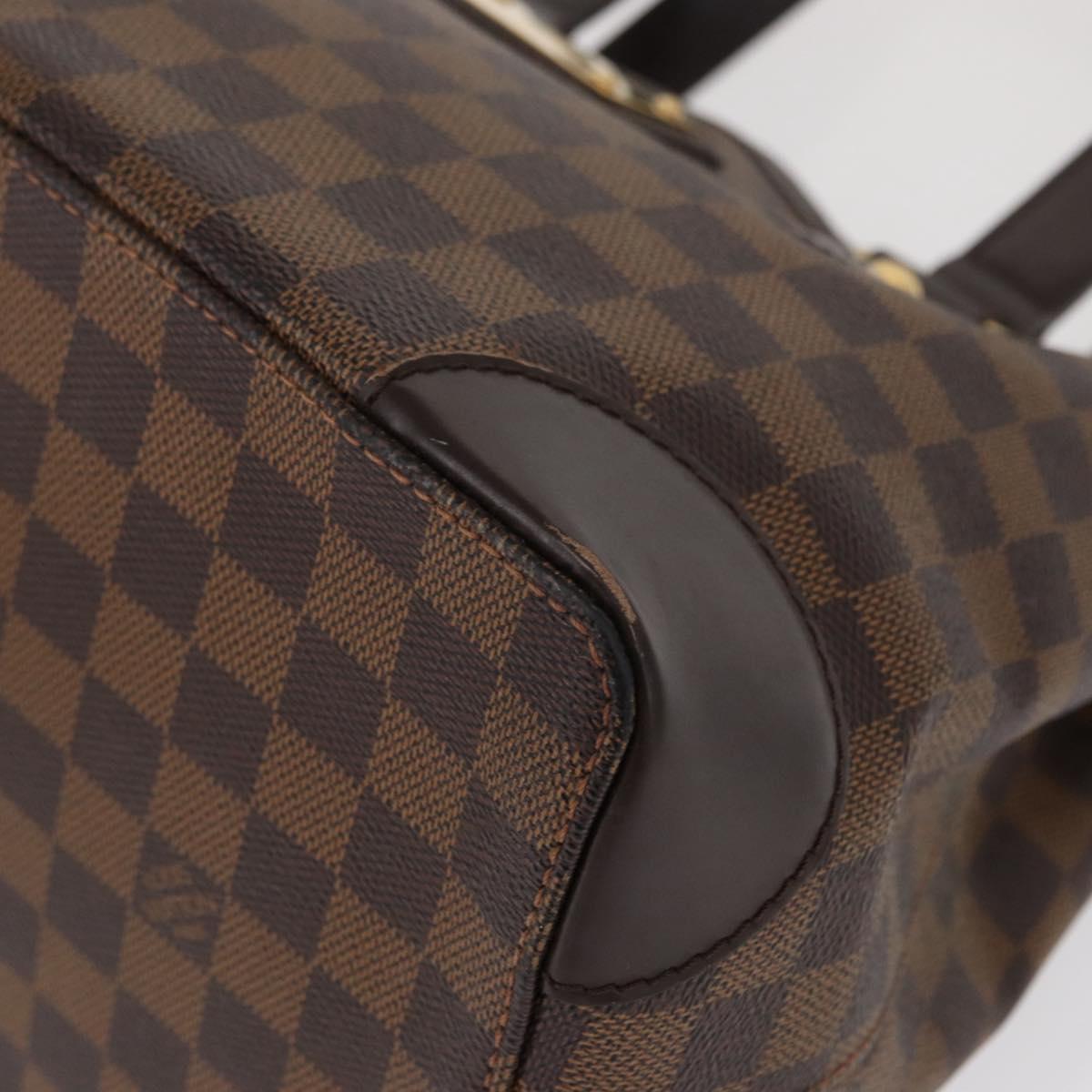 LOUIS VUITTON Damier Ebene Hampstead PM Tote Bag N51205 LV Auth 163885V