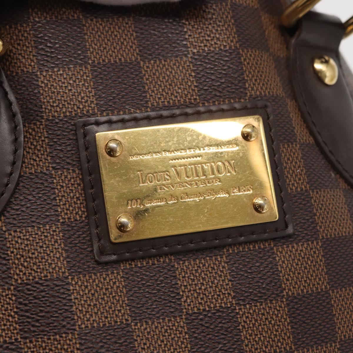 LOUIS VUITTON Damier Ebene Hampstead PM Tote Bag N51205 LV Auth 163885V