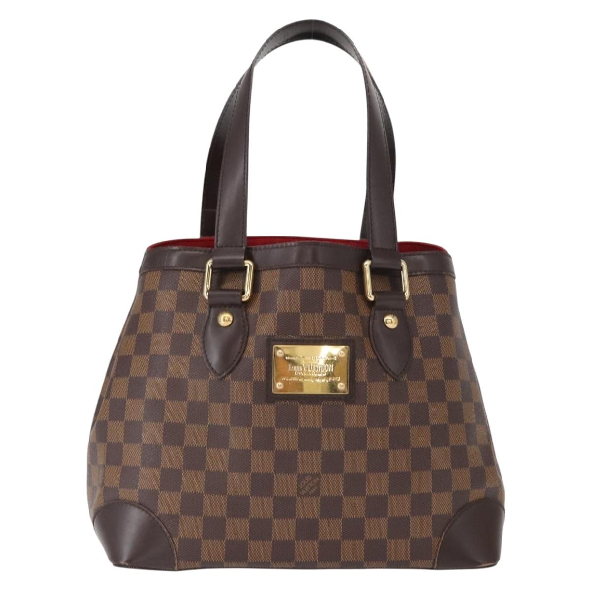 LOUIS VUITTON Damier Ebene Hampstead PM Tote Bag N51205 LV Auth 163885V