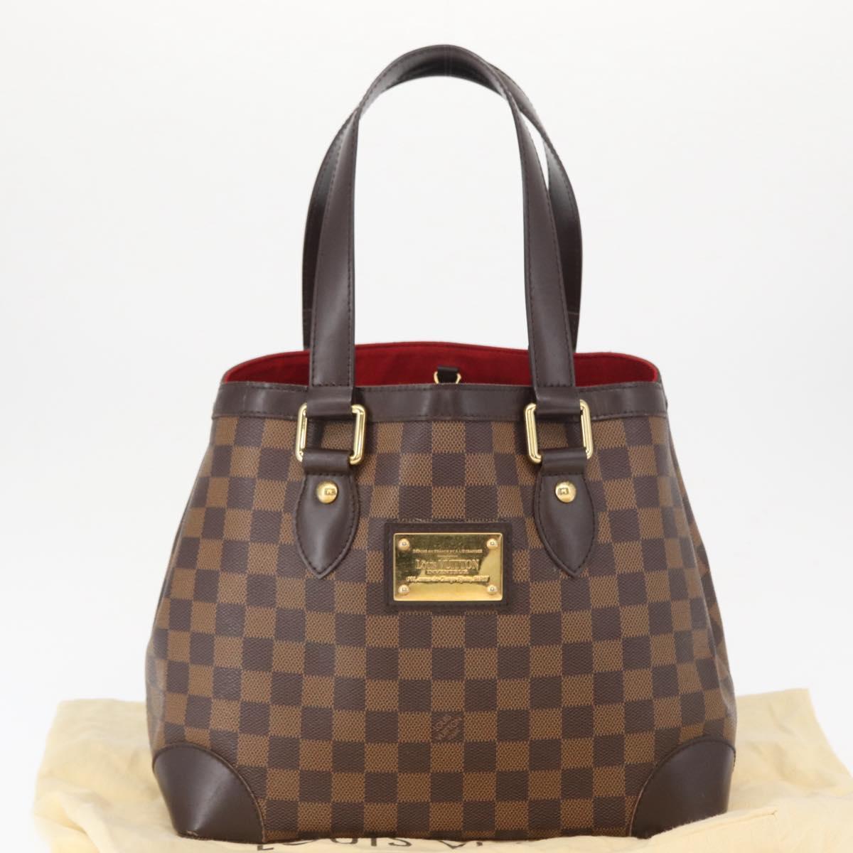 LOUIS VUITTON Damier Ebene Hampstead PM Tote Bag N51205 LV Auth 163885V