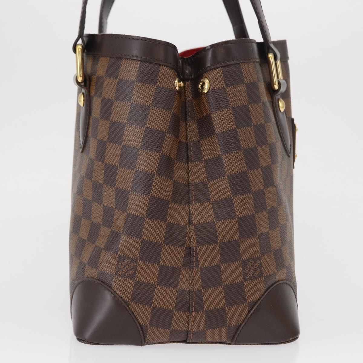 LOUIS VUITTON Damier Ebene Hampstead PM Tote Bag N51205 LV Auth 163885V