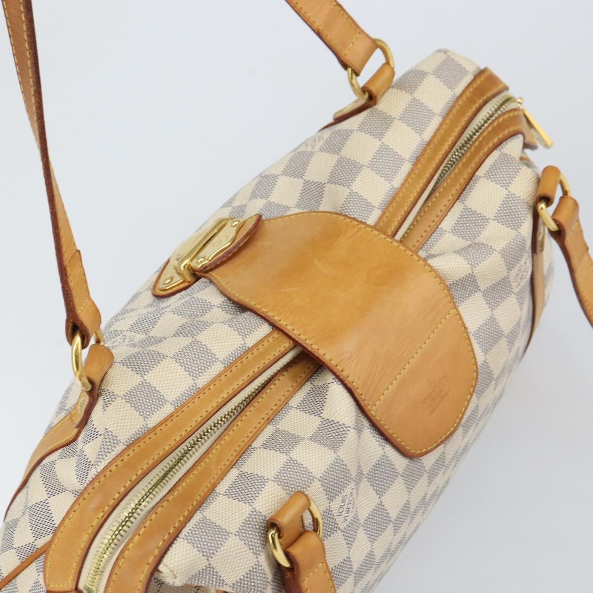 LOUIS VUITTON Damier Azur Stresa PM Tote Bag M51188 LV Auth 163889A