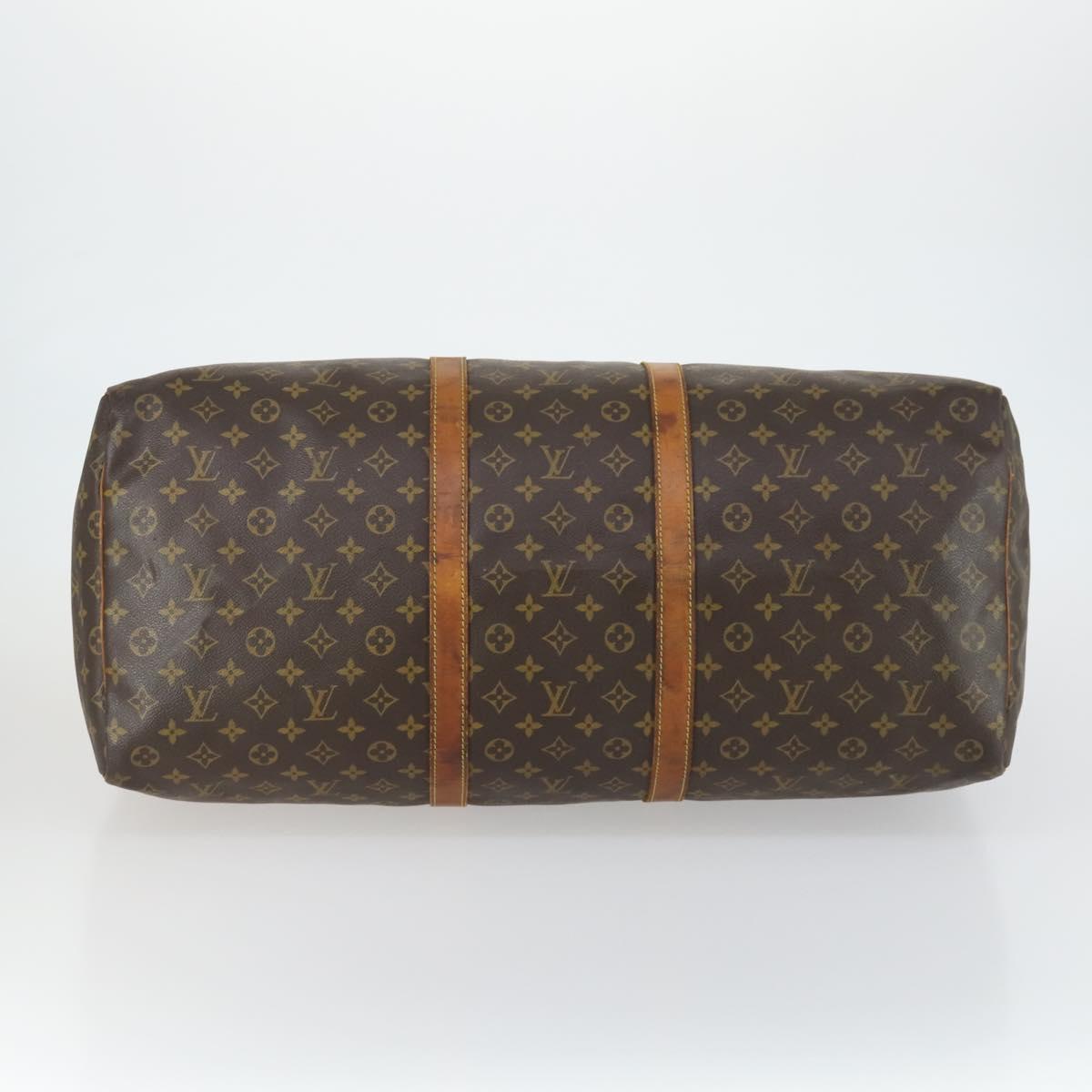 LOUIS VUITTON Monogram Keepall 60 Boston Bag M41422 LV Auth 163895