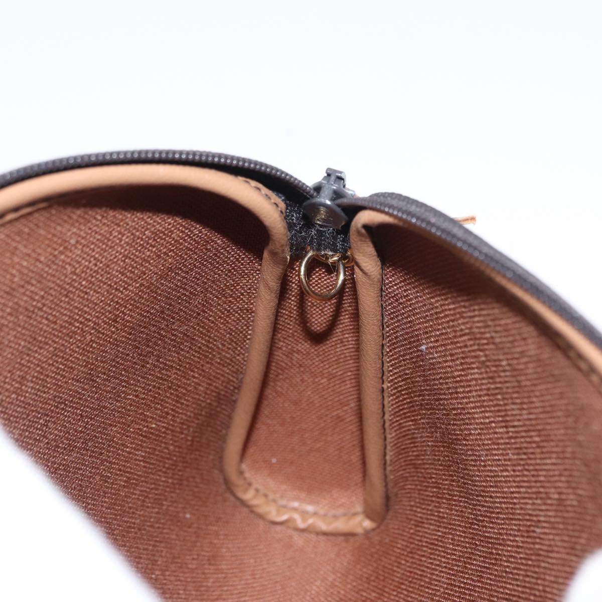Christian Dior Honeycomb Canvas Shoulder Bag PVC Gray Gold Auth 163916