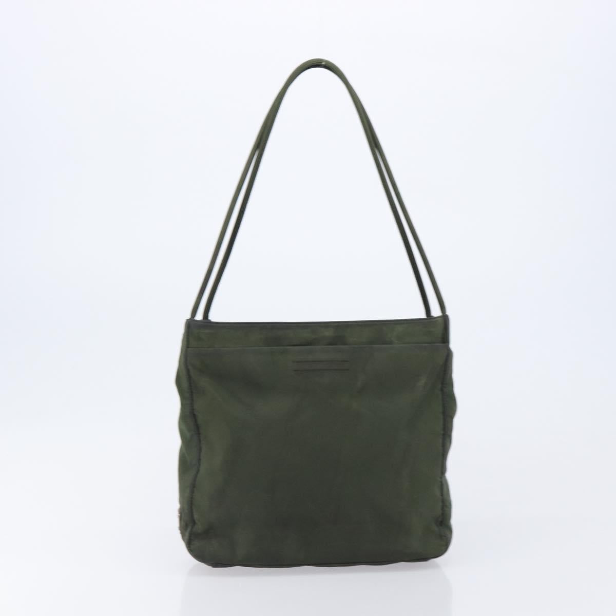 PRADA Hand Bag Nylon 5 Set Khaki Auth 163940