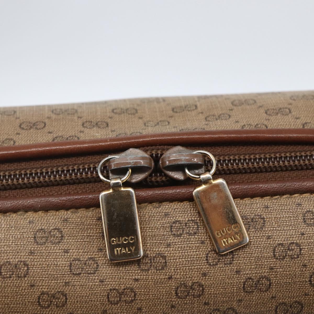 GUCCI Micro GG Supreme Shoulder Bag PVC Beige Gold 007 101 5294 Auth 163950