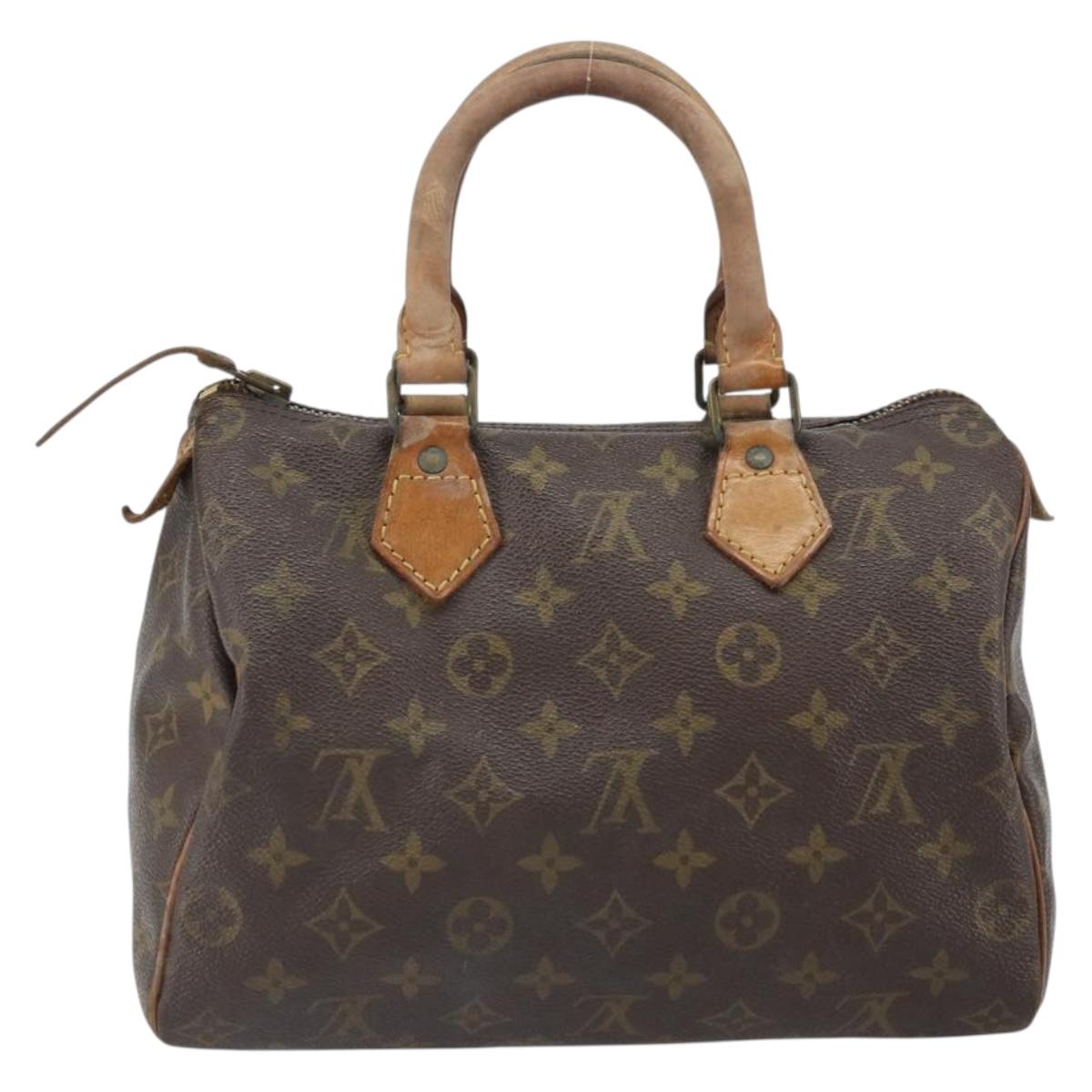 LOUIS VUITTON Monogram Speedy 25 Hand Bag M41528 LV Auth 163965