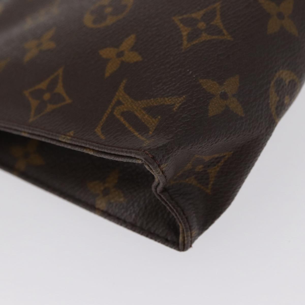LOUIS VUITTON Monogram Poche Toilette 19 Pouch M47544 LV Auth 163968
