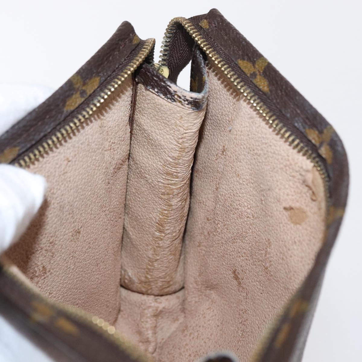 LOUIS VUITTON Monogram Poche Toilette 19 Pouch M47544 LV Auth 163968