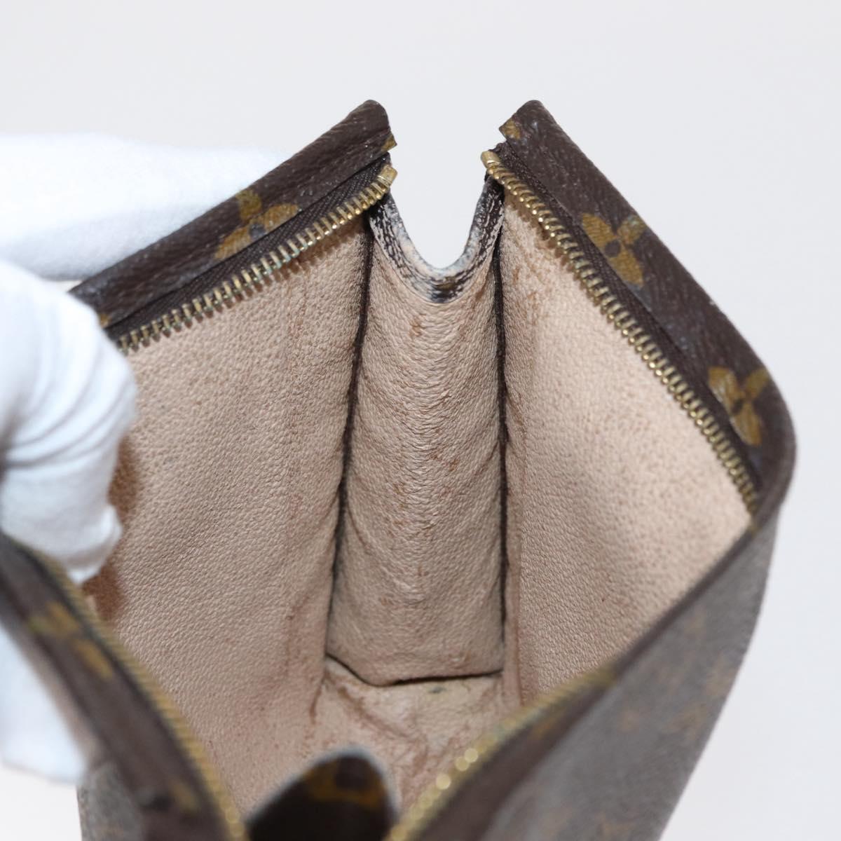LOUIS VUITTON Monogram Poche Toilette 19 Pouch M47544 LV Auth 163968