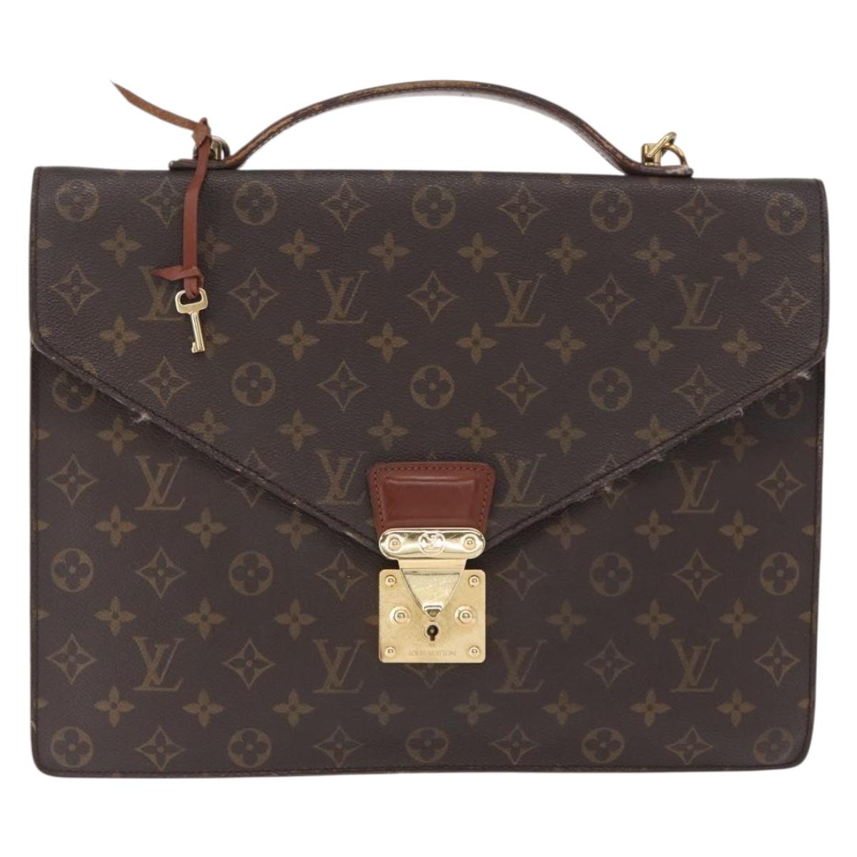 LOUIS VUITTON Monogram Porte Documents Bandouliere Bag M53338 LV Auth 163970