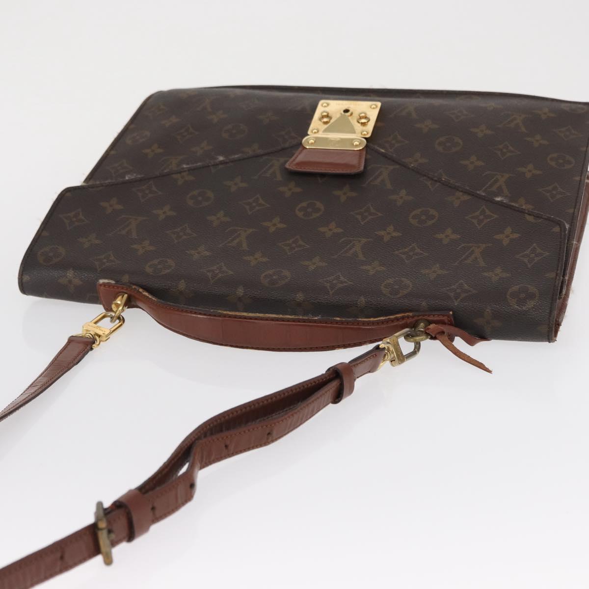 LOUIS VUITTON Monogram Porte Documents Bandouliere Bag M53338 LV Auth 163970