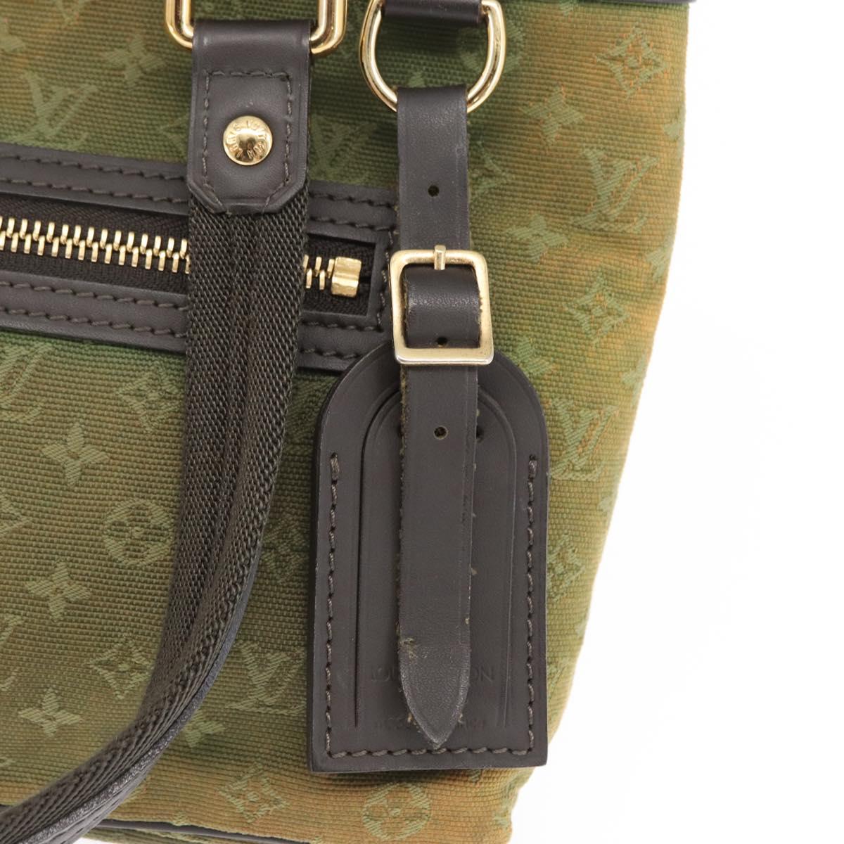 LOUIS VUITTON Monogram Mini Lucille PM Hand Bag TST Khaki M92682 LV Auth 163972