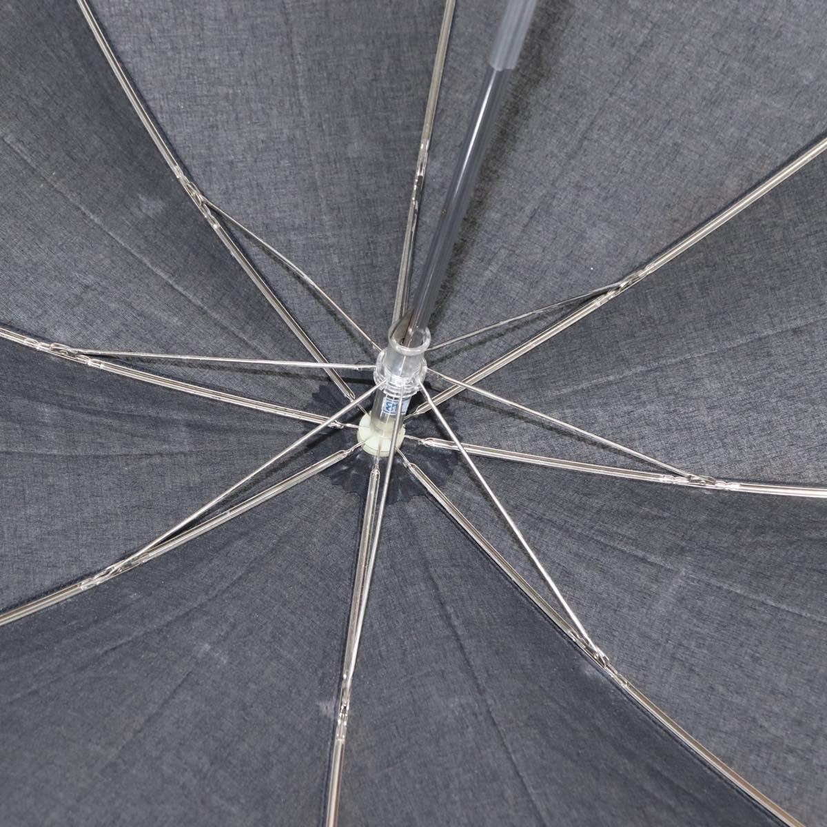 FENDI Zucca Canvas Umbrella Nylon Black Auth 163979