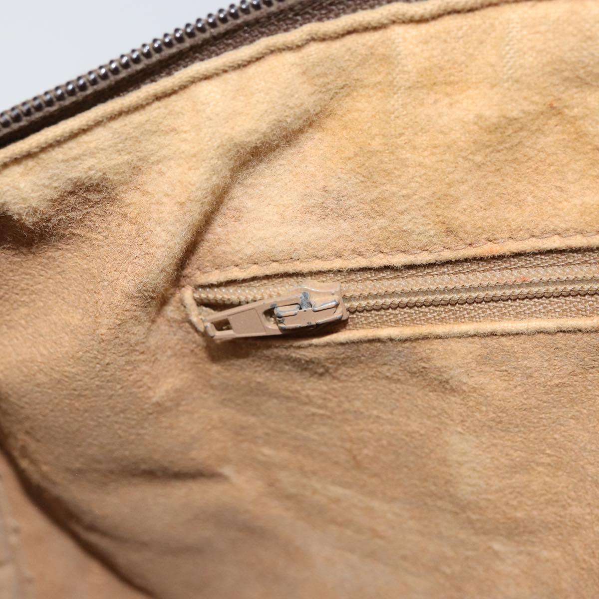 GUCCI GG Supreme Web Sherry Line Hand Bag PVC Beige Gold 39 02 007 Auth 163983