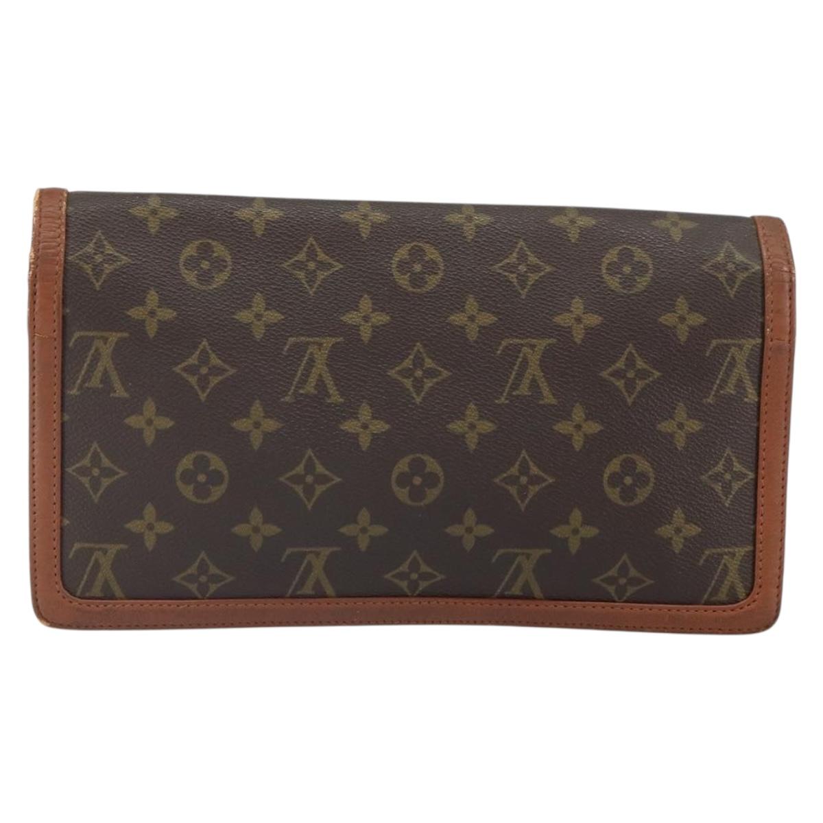LOUIS VUITTON Monogram Pochette Dam GM Clutch Bag M51810 LV Auth 163988