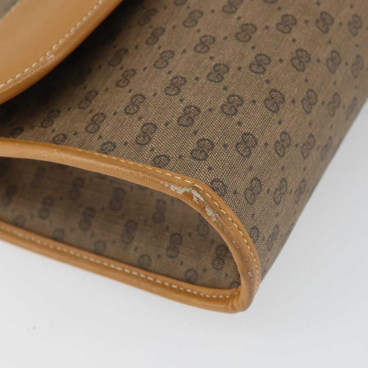 GUCCI Micro GG Supreme Shoulder Bag PVC Beige Gold 004 14 0264 Auth 163995