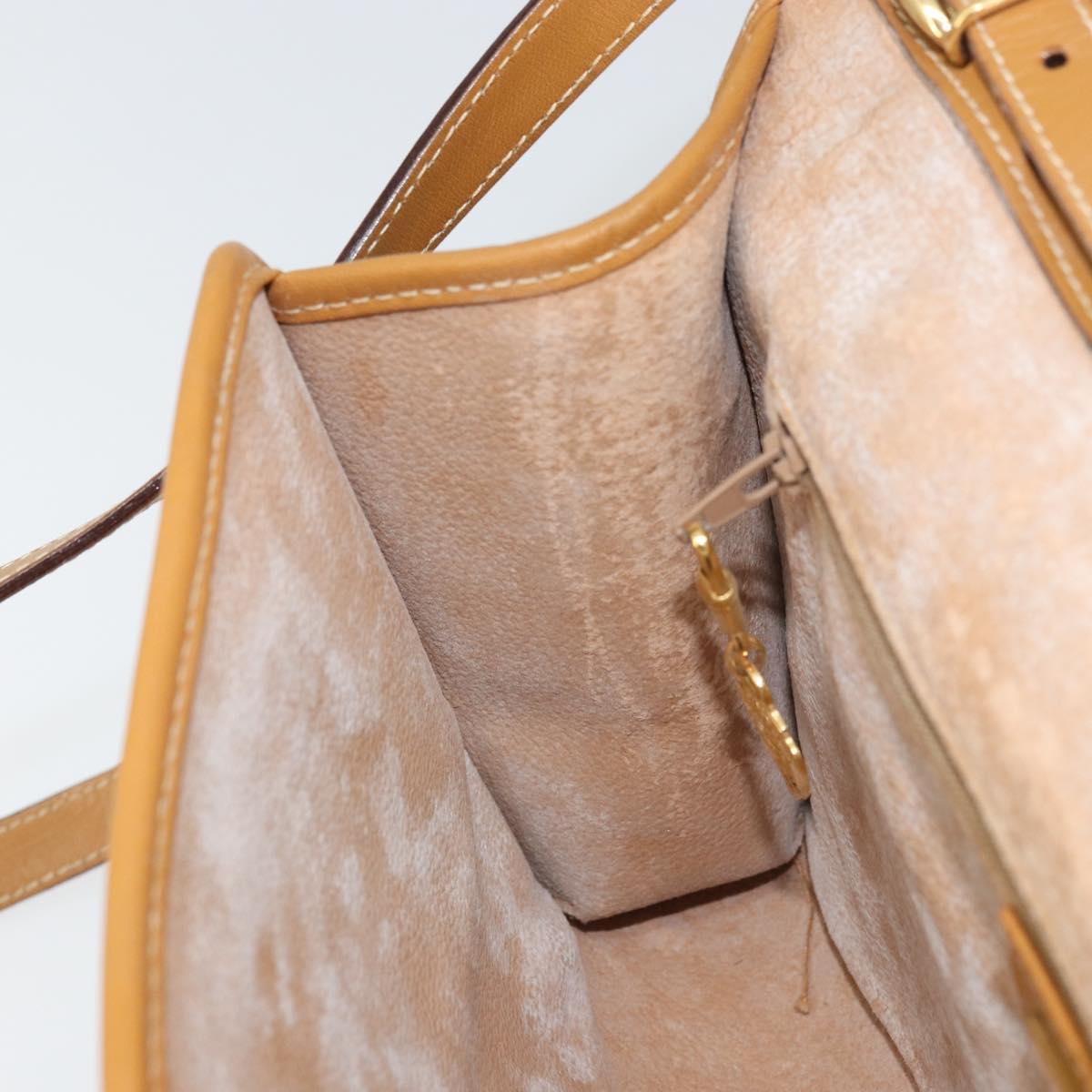 GUCCI Micro GG Supreme Shoulder Bag PVC Beige Gold 004 14 0264 Auth 163995