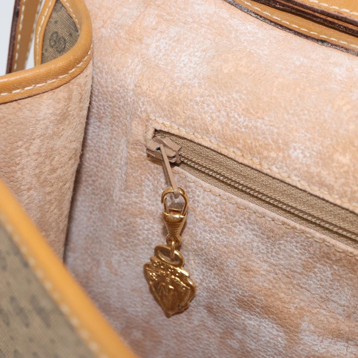 GUCCI Micro GG Supreme Shoulder Bag PVC Beige Gold 004 14 0264 Auth 163995
