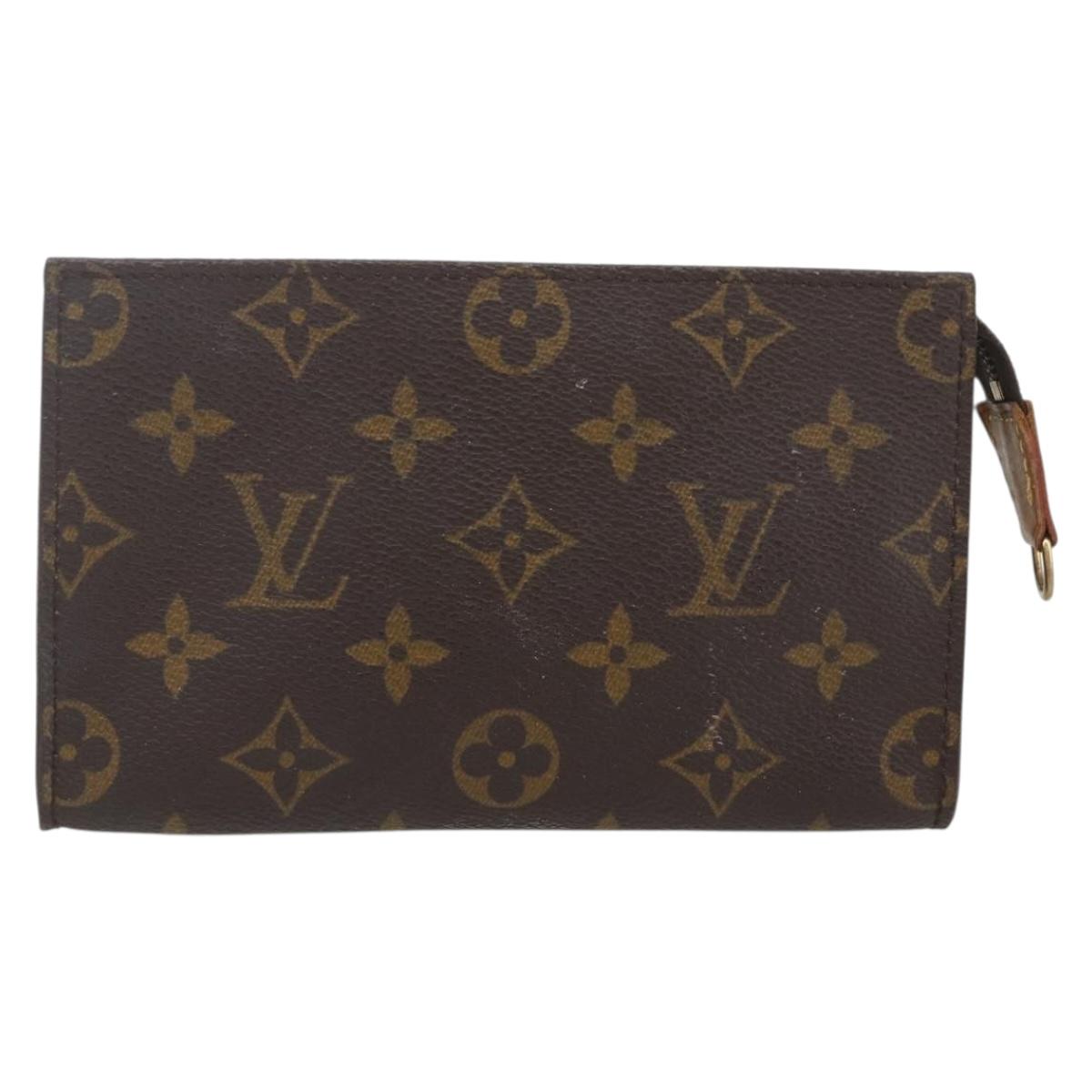 LOUIS VUITTON Monogram Bucket PM Accessory Pouch LV Auth 163996