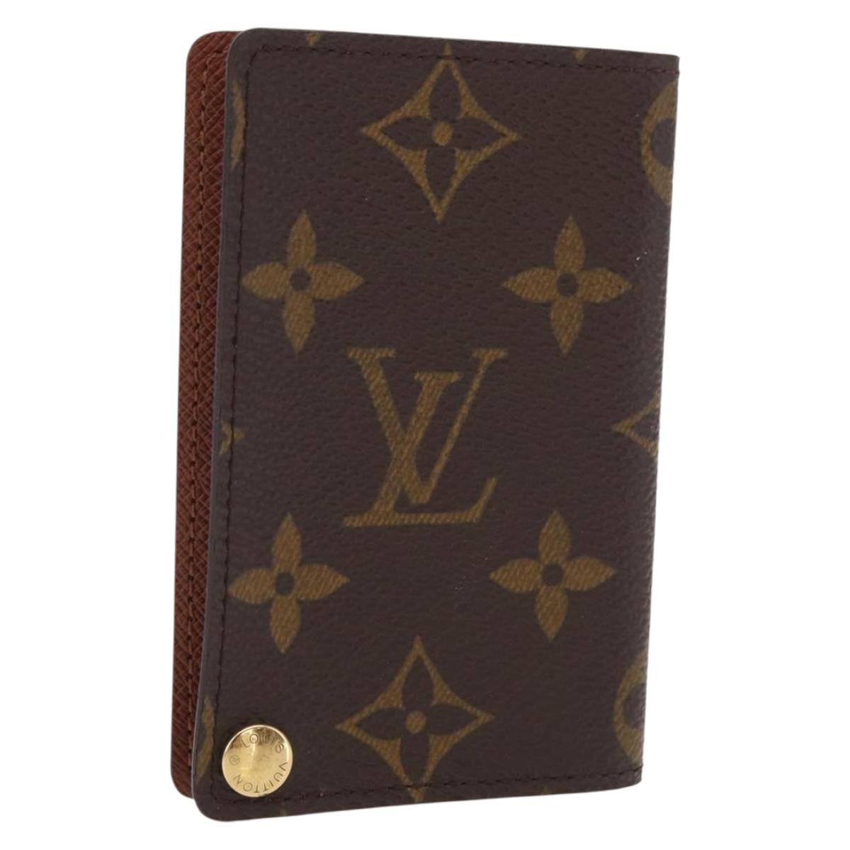 LOUIS VUITTON Monogram Porto Cartes Crdit Pression Card Case M60937 Auth 163997