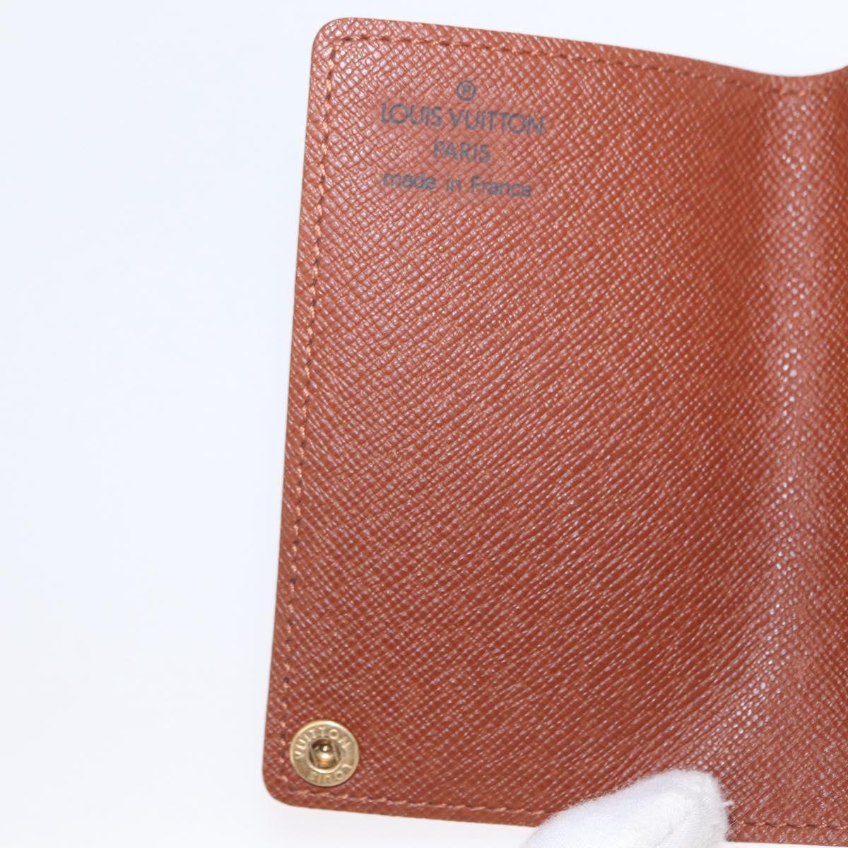 LOUIS VUITTON Monogram Porto Cartes Crdit Pression Card Case M60937 Auth 163997