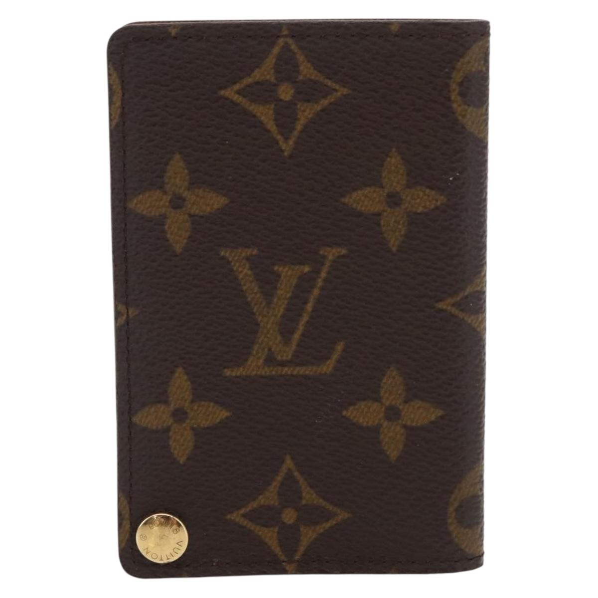 LOUIS VUITTON Monogram Porto Cartes Crdit Pression Card Case M60937 Auth 163997