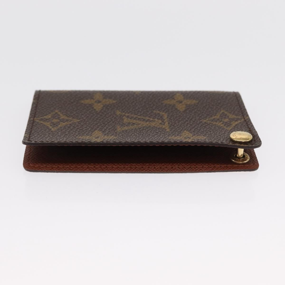 LOUIS VUITTON Monogram Porto Cartes Crdit Pression Card Case M60937 Auth 163997