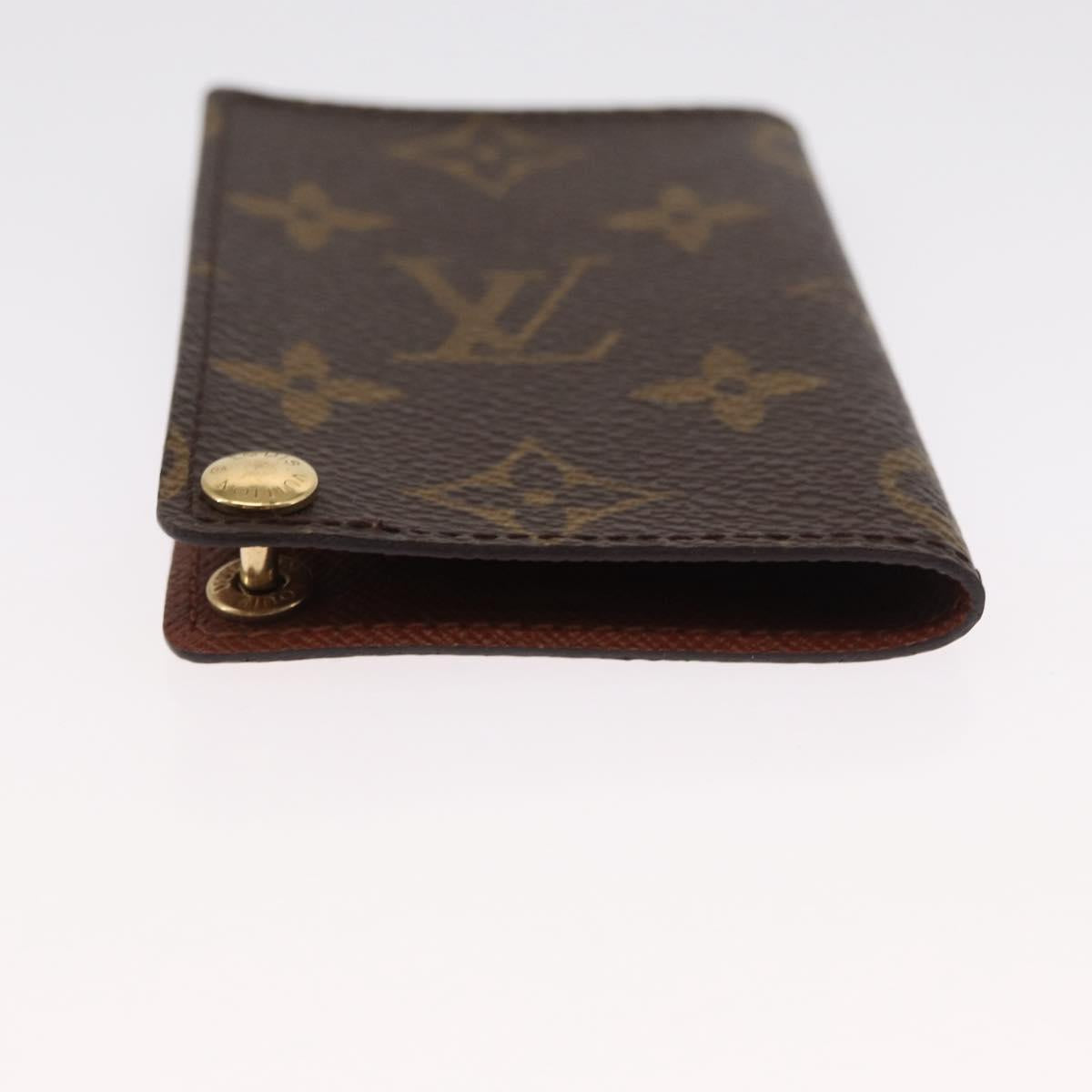 LOUIS VUITTON Monogram Porto Cartes Crdit Pression Card Case M60937 Auth 163997