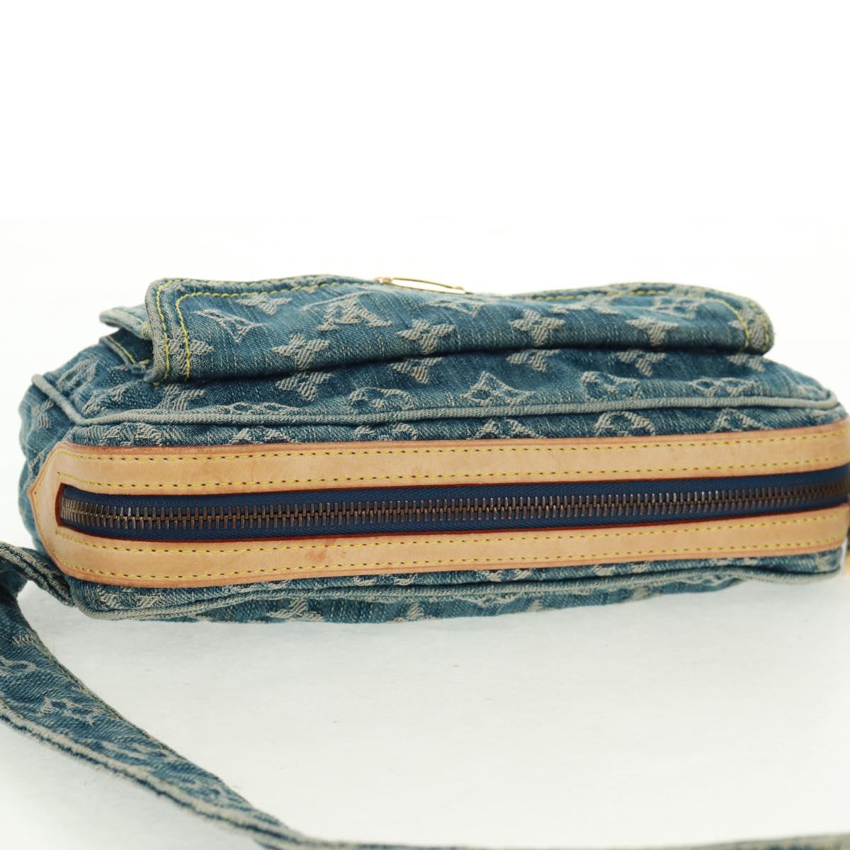 LOUIS VUITTON Monogram Denim Bum Bag Body Bag Blue M95347 LV Auth 164002SAV