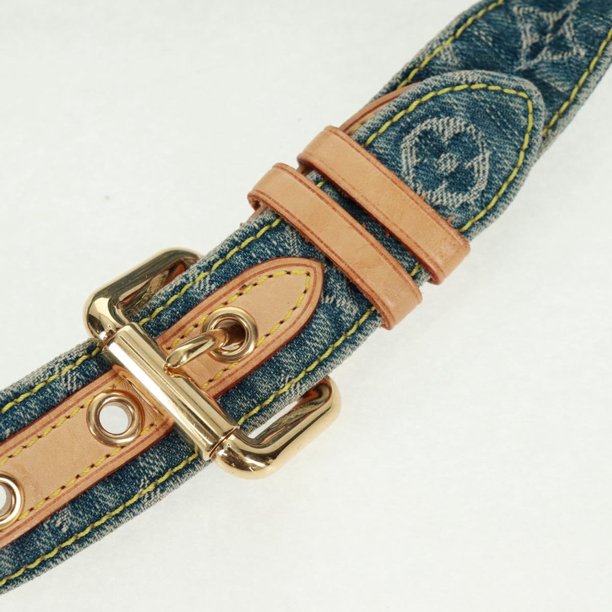 LOUIS VUITTON Monogram Denim Bum Bag Body Bag Blue M95347 LV Auth 164002SAV