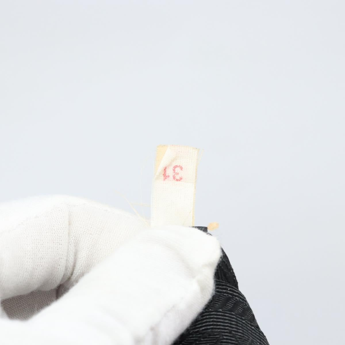 PRADA Shoulder Bag Nylon Black Silver Auth 164007