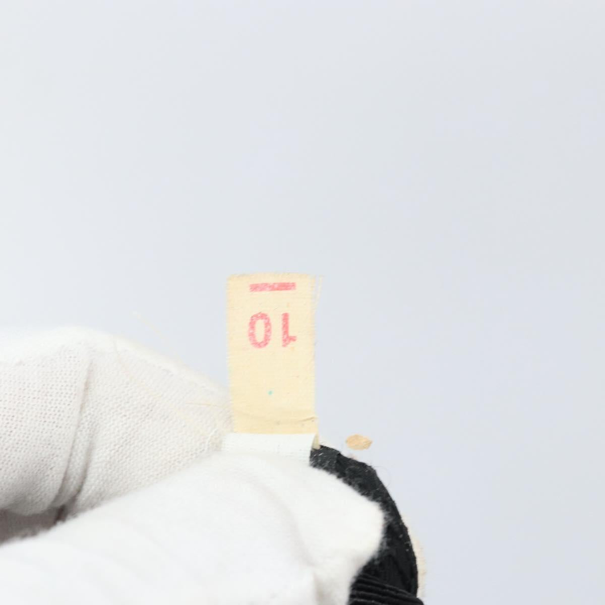 PRADA Shoulder Bag Nylon Black Silver Auth 164007