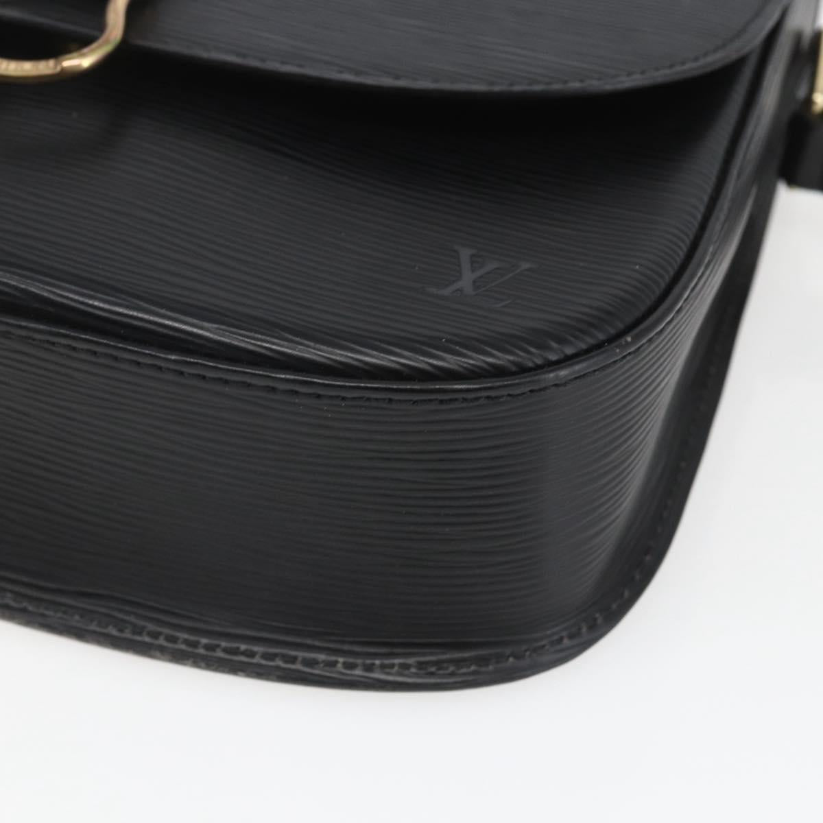 LOUIS VUITTON Epi Saint Cloud GM Shoulder Bag Black Noir M52192 LV Auth 164012