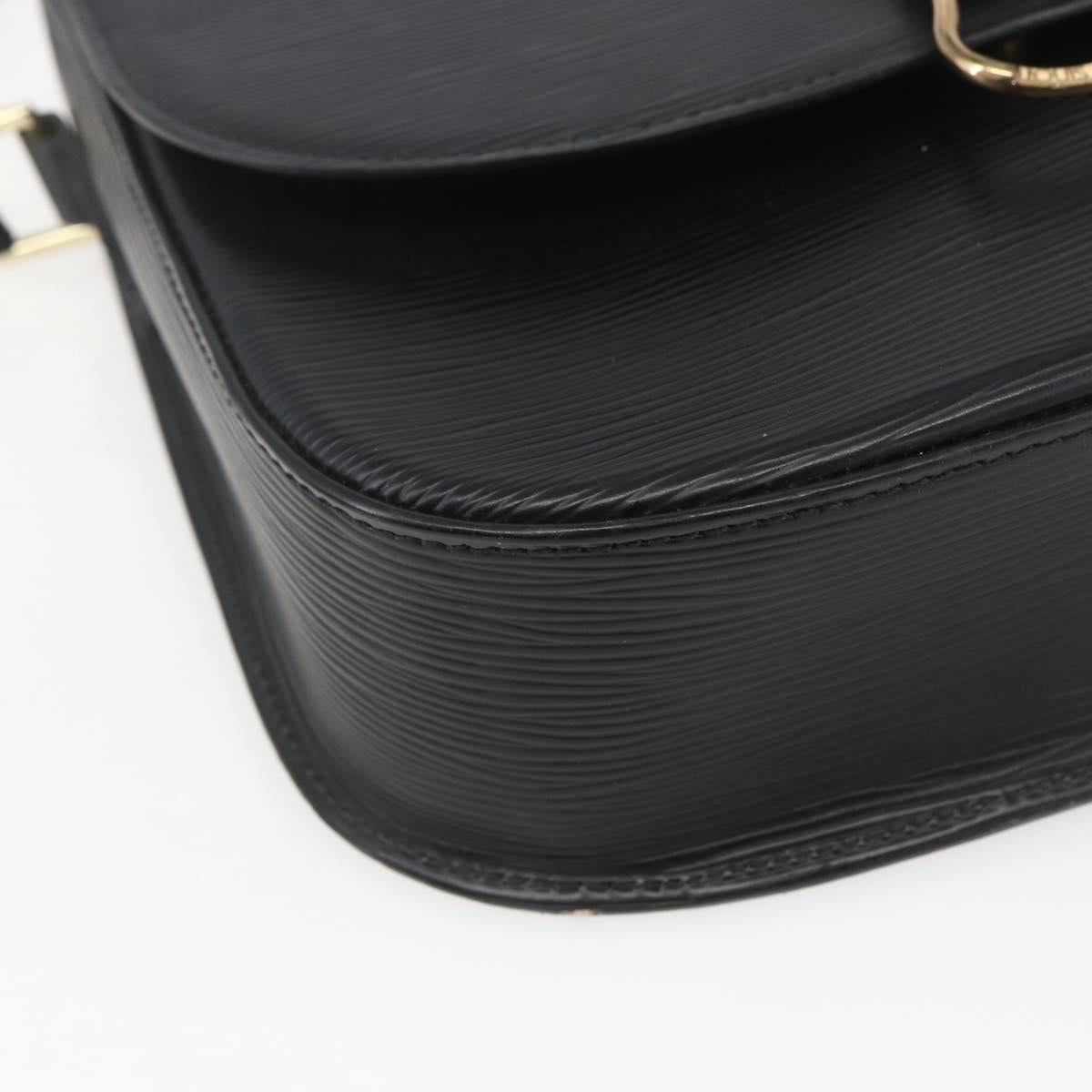 LOUIS VUITTON Epi Saint Cloud GM Shoulder Bag Black Noir M52192 LV Auth 164012