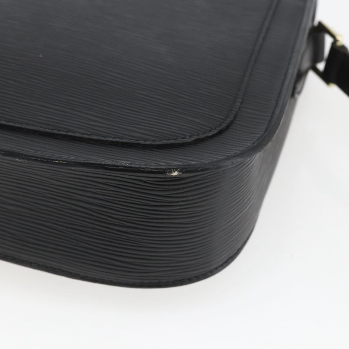 LOUIS VUITTON Epi Saint Cloud GM Shoulder Bag Black Noir M52192 LV Auth 164012