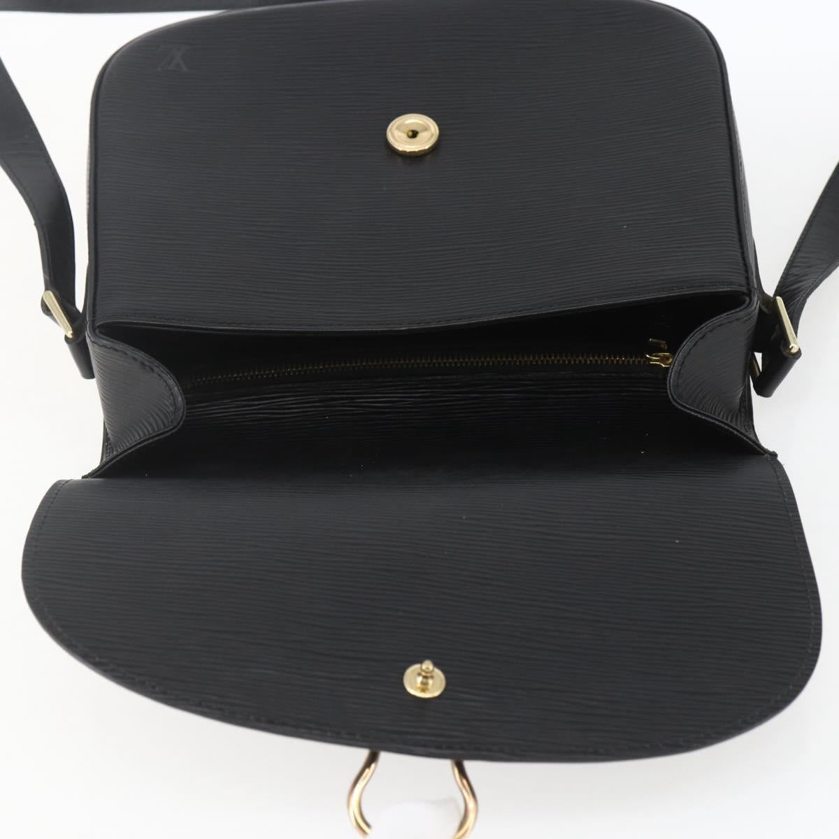 LOUIS VUITTON Epi Saint Cloud GM Shoulder Bag Black Noir M52192 LV Auth 164012