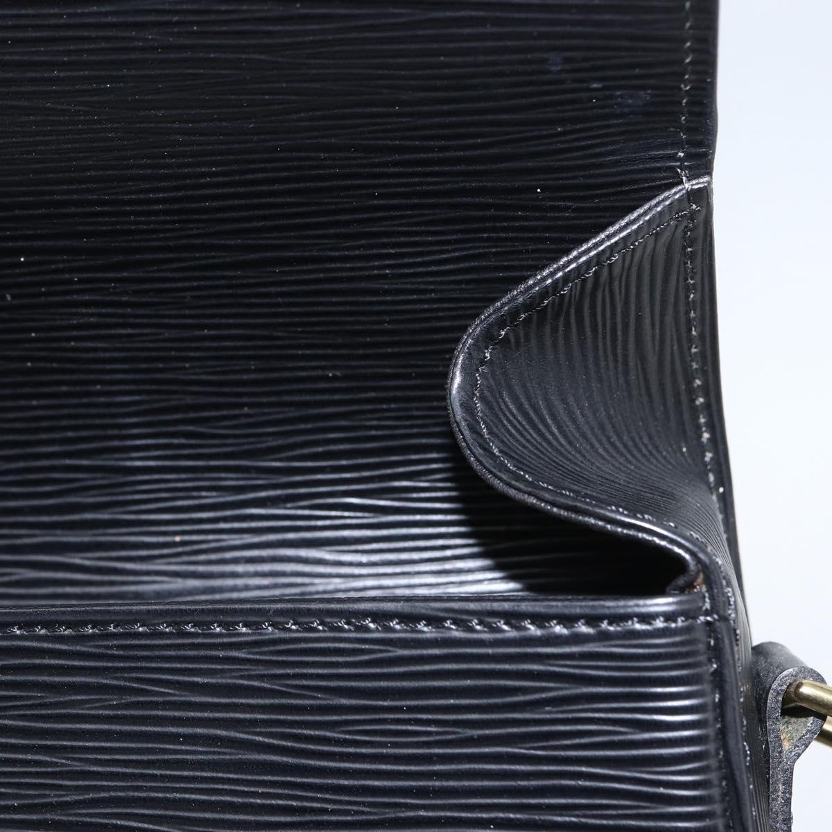 LOUIS VUITTON Epi Saint Cloud GM Shoulder Bag Black Noir M52192 LV Auth 164012